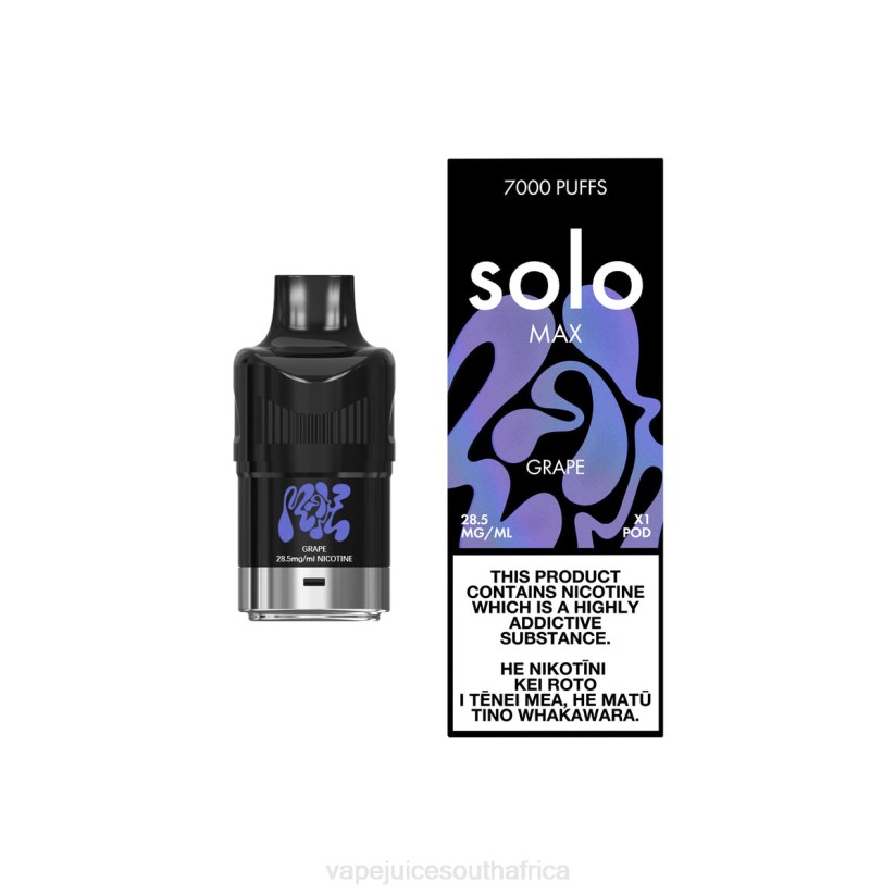 E-Liquid Vape - Solo MAX Pod D6DH78 Grape