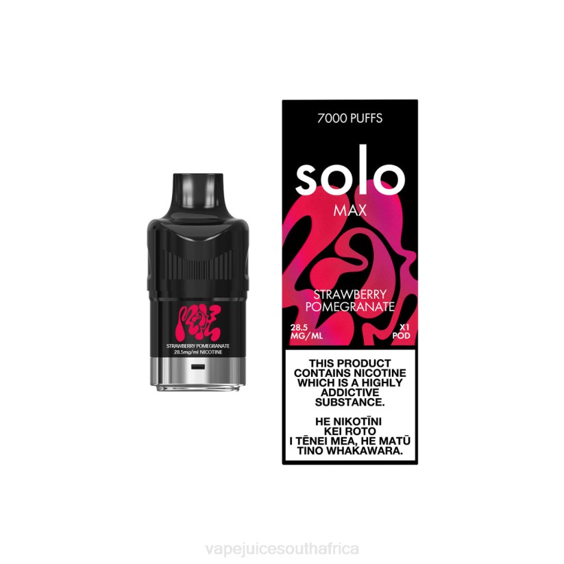 Pod Juice Flavo - Solo MAX Pod D6DH84 Strawberry Pomegranate