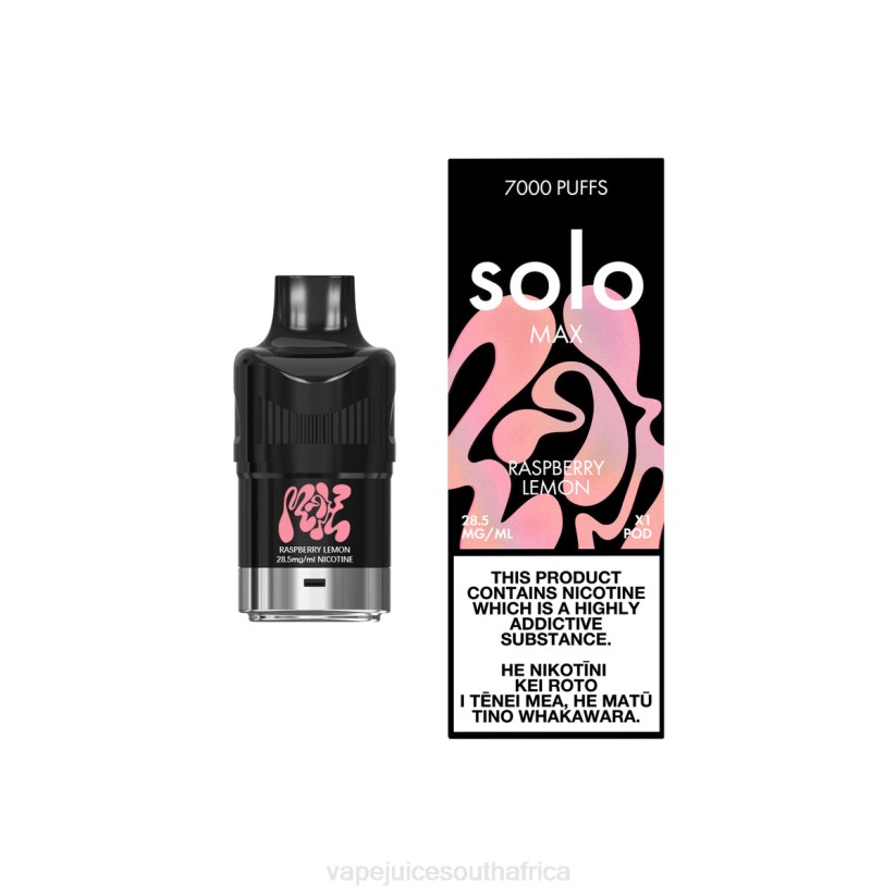 Vape Juice South Africa - Solo MAX Pod D6DH76 Raspberry Lemon