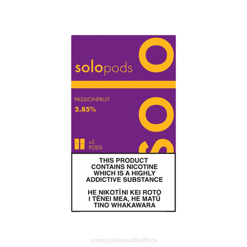 Vape Juice South Africa - Solo Replacement Pod 2-Pack D6DH56 Passionfruit