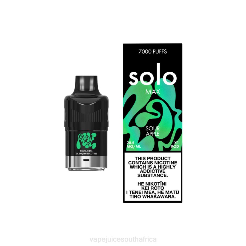Vape Pens South Africa - Solo MAX Pod D6DH80 Sour Apple