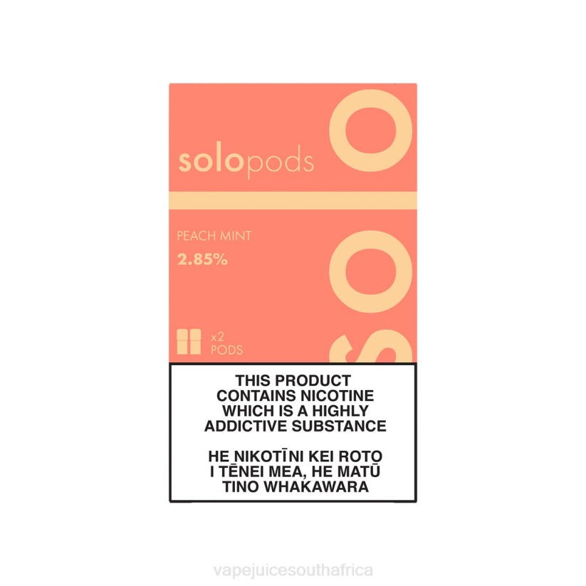 Vape Pods - Solo Replacement Pod 2-Pack D6DH57 Peach Mint
