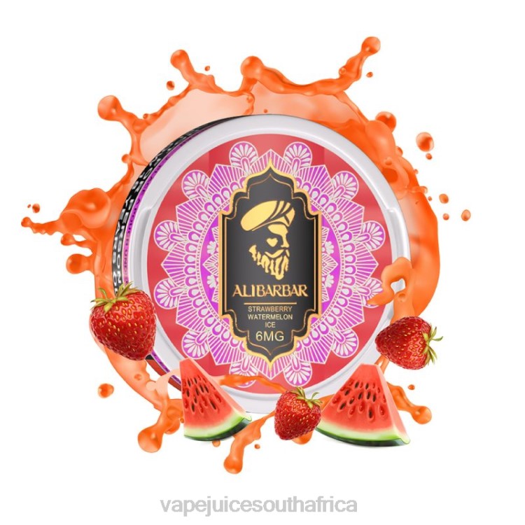 E-Liquid Vape - Alibarbar Nicotine Pouches Strawberry Watermelon Ice V2R693