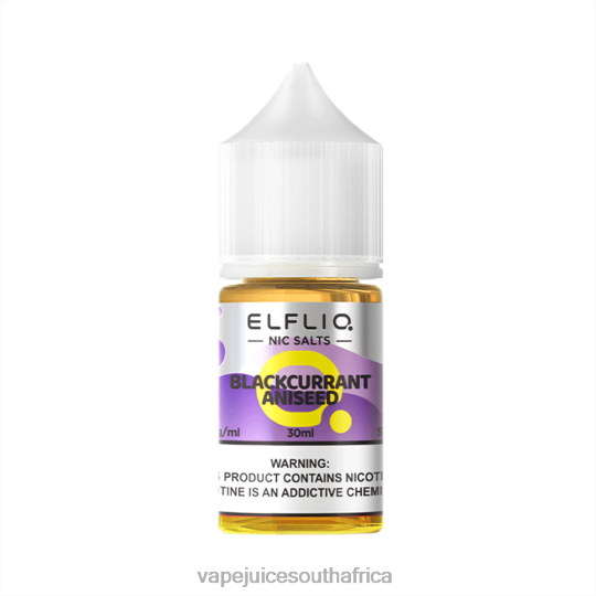 Pod Juice Flavo - ELFBAR ELFLIQ nic salt 30ml BLACKCURRANT ANISEED HR46J9