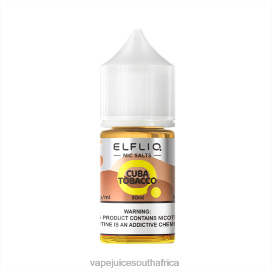 Vape Juice South Africa - ELFBAR ELFLIQ nic salt 30ml CUBA TOBACCO HR46J16
