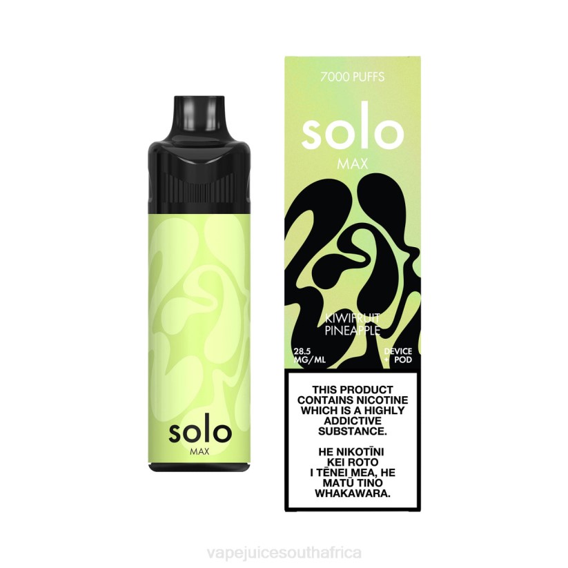 E-Liquid Vape - Solo MAX Pod Kit D6DH68 Kiwifruit Pineapple