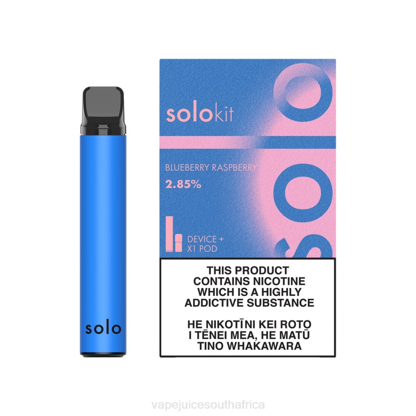 E-Liquid Vape - Solo Pod Kit D6DH43 Blueberry Raspberry