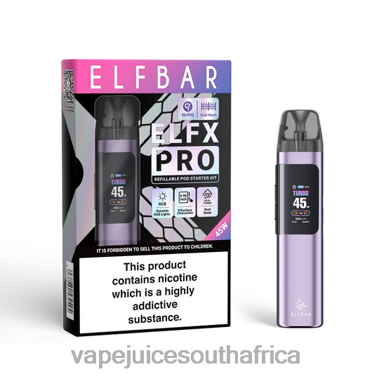 Vape Pods - ELFBAR ELFX Pro Open Pod Device Purple HR46J2