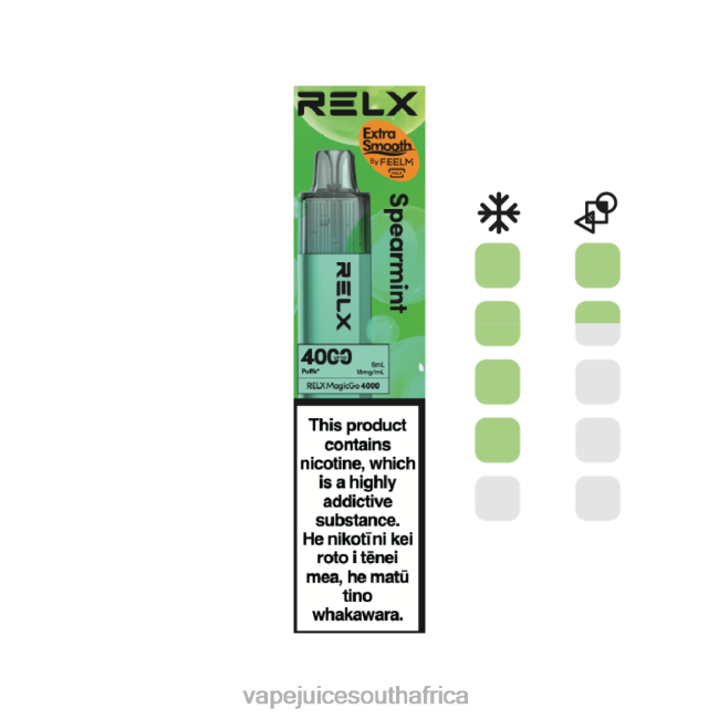 E-Liquid Vape - RELX MagicGo 4000 Disposable Vape Spearmint 2226R3