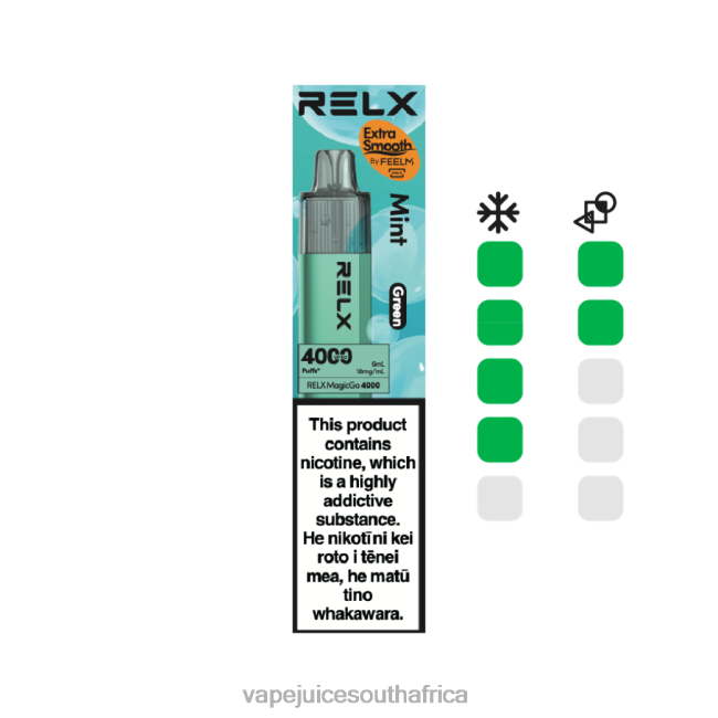 Pod Juice Flavo - RELX MagicGo 4000 Disposable Vape Mint (Green) 2226R4
