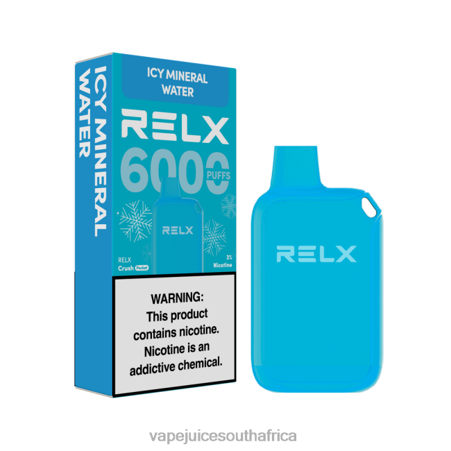 E-Liquid Vape - RELX Crush Pocket 6000 Icy Icy Mineral Water 2226R23