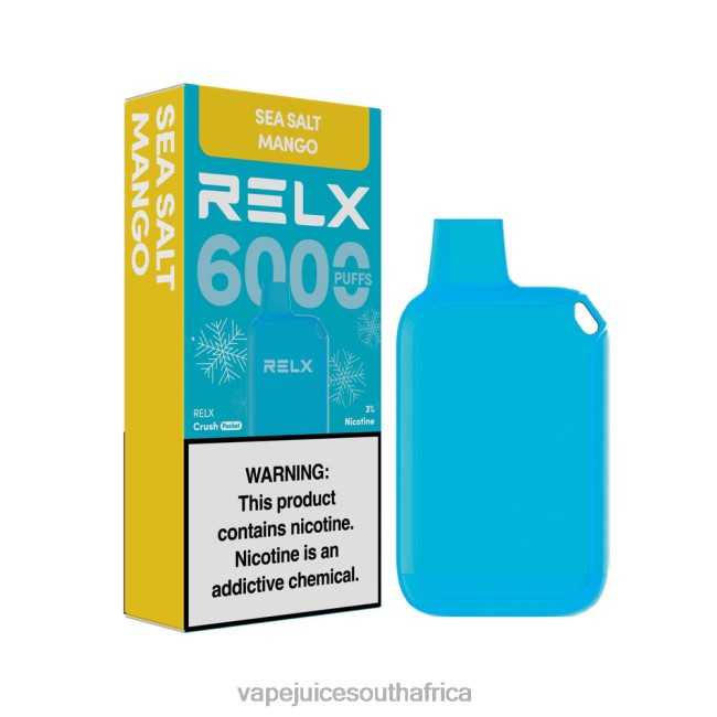 E-Liquid Vape - RELX Crush Pocket 6000 Icy Sea Salt Mango 2226R13