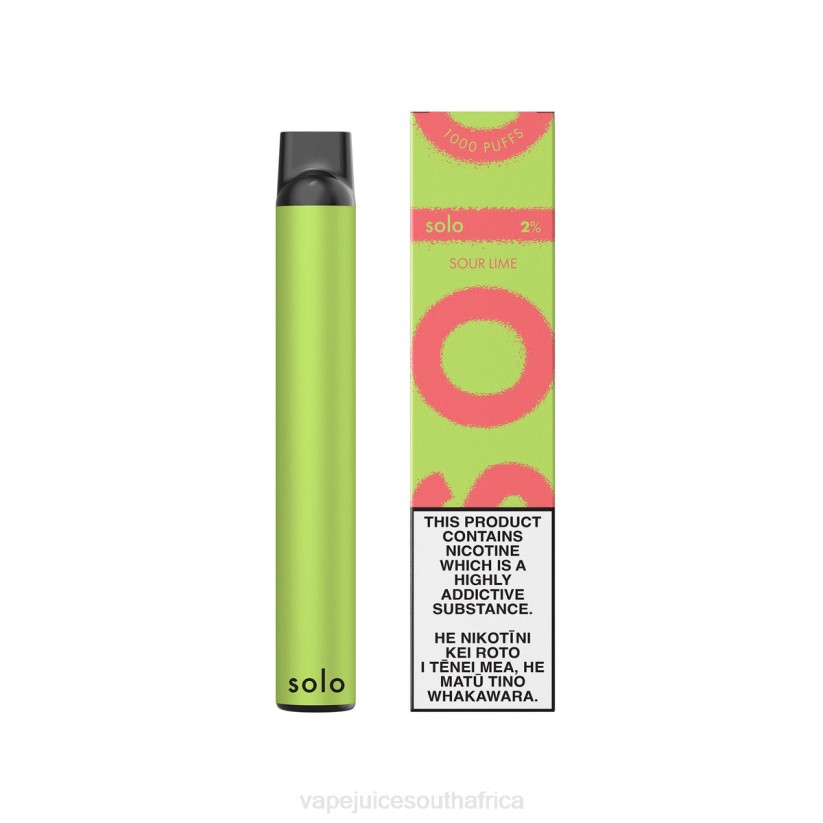 E-Liquid Vape - Solo Disposable Vape D6DH18 Sour Lime