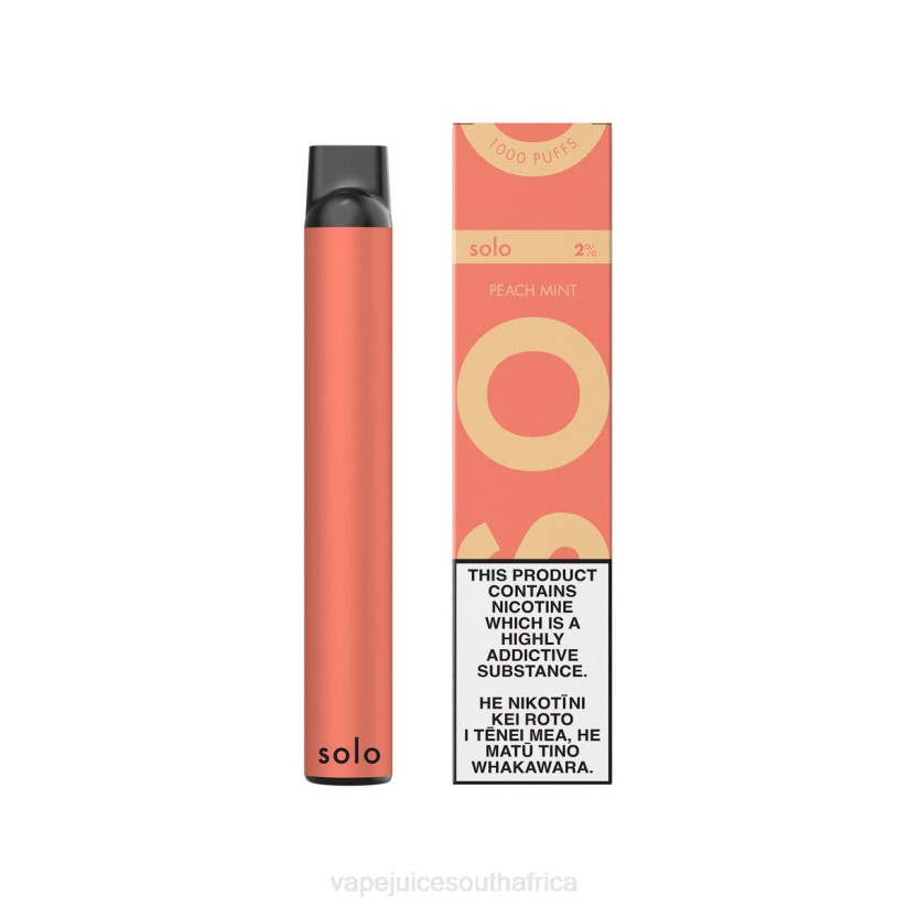 Vape Juice South Africa - Solo Disposable Vape D6DH6 Peach Mint