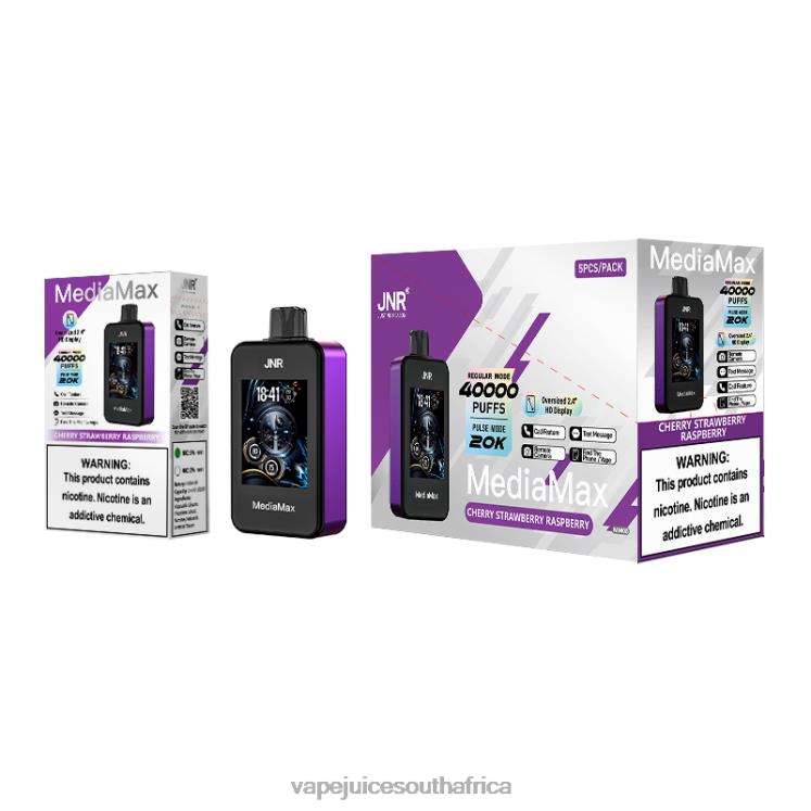 Cherry strawberry raspberry pod juice flavo -JNR MediaMax 40k Puff 8PH2R14