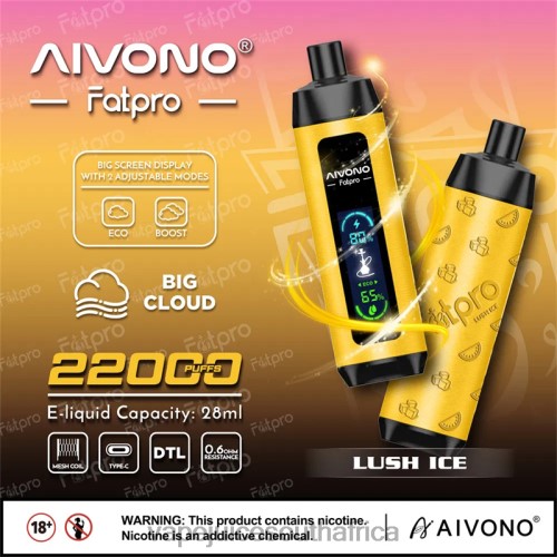 E-Liquid Vape - Aivono Fatpro 22000 N8RZ63 Lush Ice