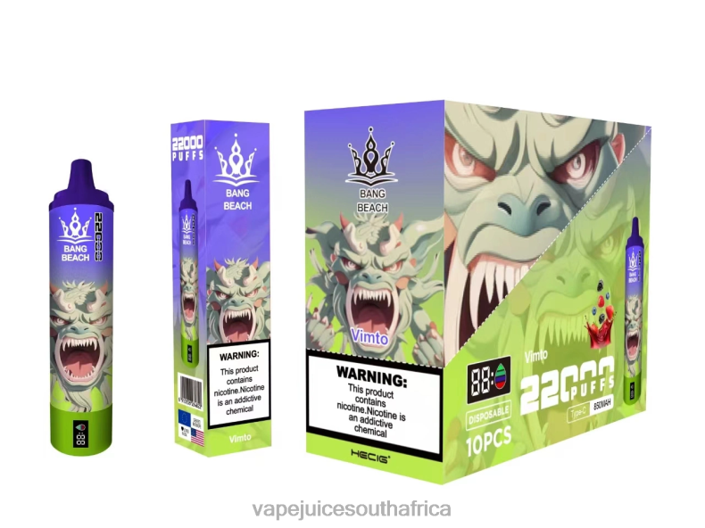 E-Liquid Vape - Bang Beach 22000 Puffs Smart Screen Vimto TJ4JJ18