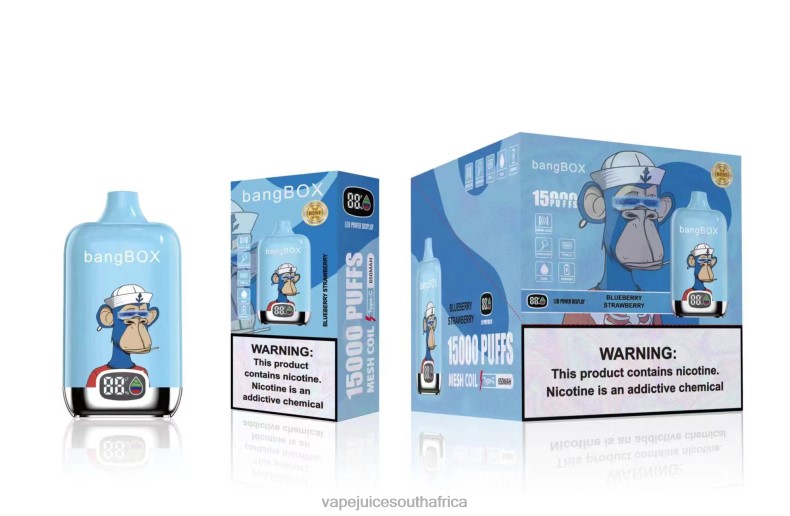 E-Liquid Vape - Bang Box 15000 Puffs Blueberry Strawberry TJ4JJ38
