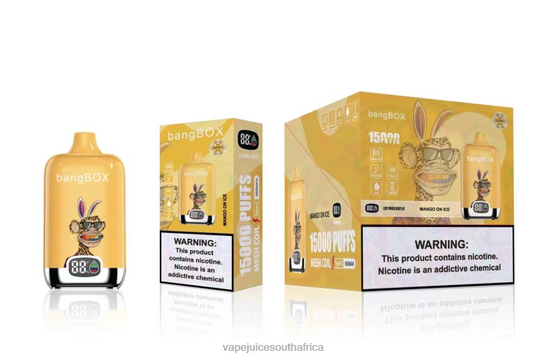 E-Liquid Vape - Bang Box 15000 Puffs Mango On Ice TJ4JJ48