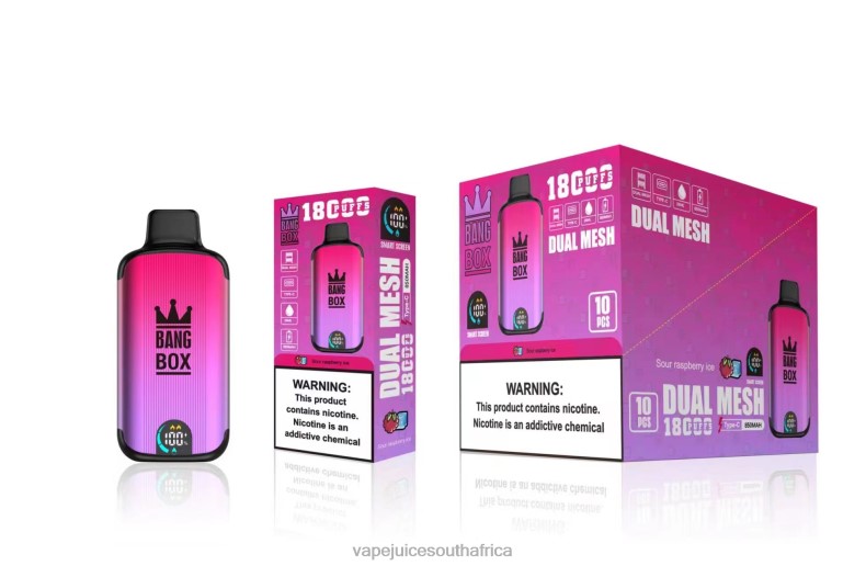 E-Liquid Vape - Bang Box 18000 puffs Sour Raspberry Ice TJ4JJ98