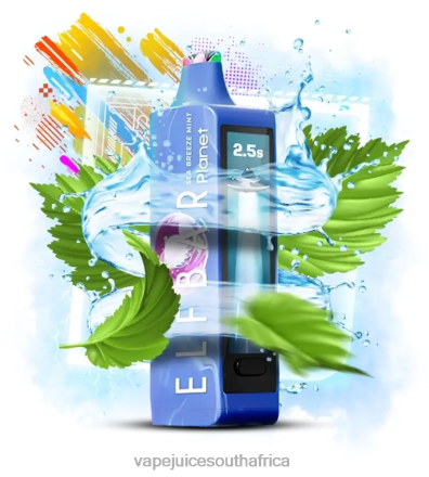 E-Liquid Vape - Elf Bar Planet 25000 Sea Breeze Mint 6THZZ18
