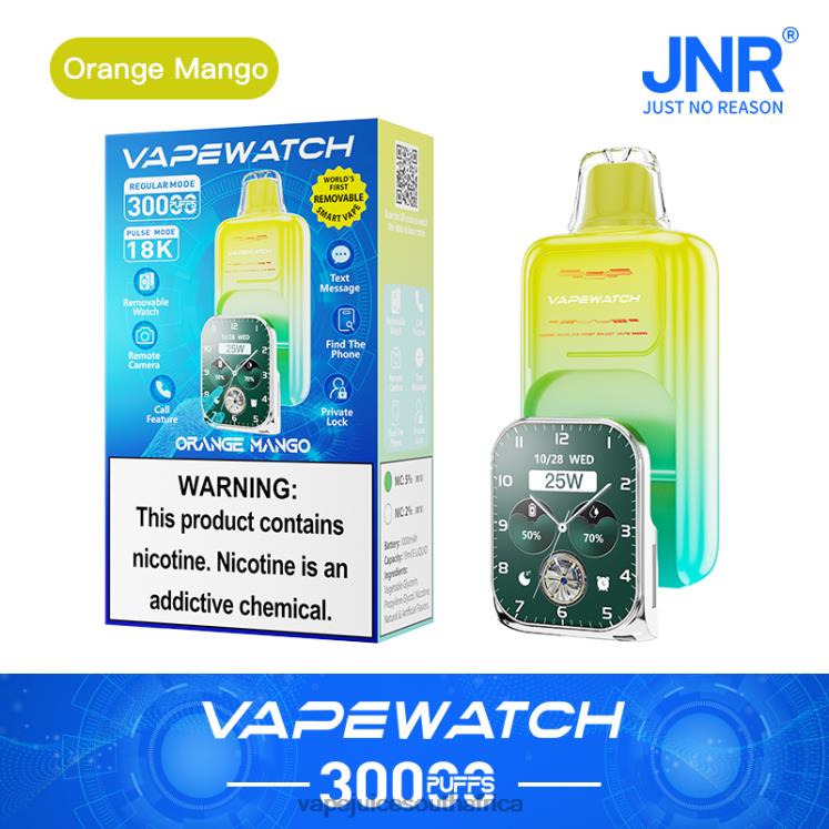Orange Mango Vape pods -JNR Vape Watch 8PH2R2
