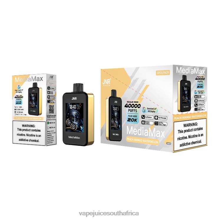 Peach Mango Watermelon Vape pens South Africa -JNR MediaMax 40k Puff 8PH2R15