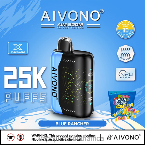 Pod Juice Flavo - Aivono AIM BOOM 25000 N8RZ6344 Blue Rancher