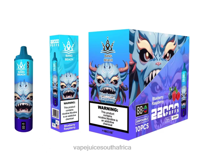 Pod Juice Flavo - Bang Beach 22000 Puffs Smart Screen Blueberry Raspberry TJ4JJ14