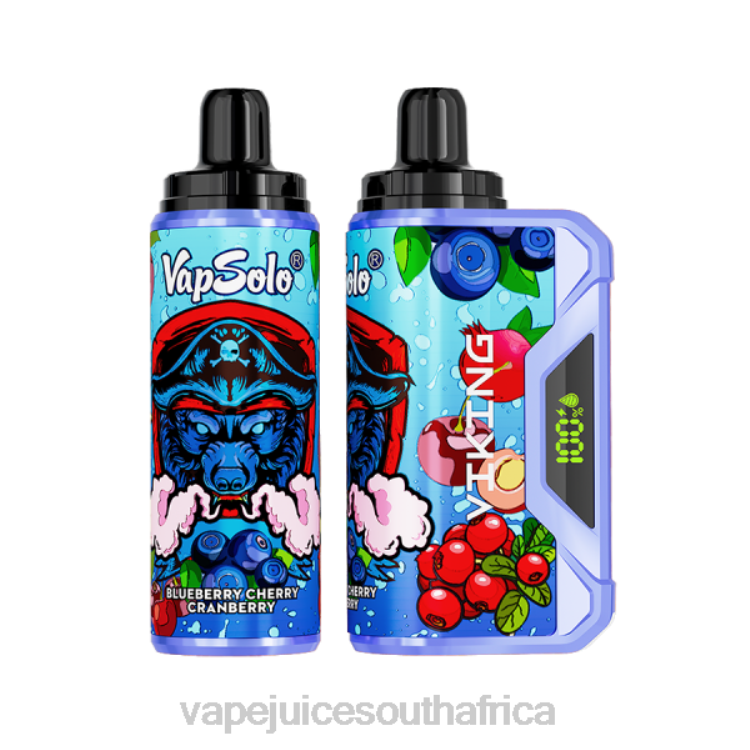 Pod Juice Flavo - Vapsolo VIKING Disposable Vape Blueberry Cherry Cranberry V2R6149