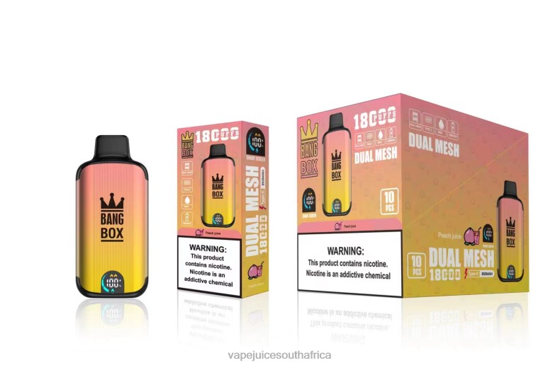 Vape Juice South Africa - Bang Box 18000 puffs Peach Juice TJ4JJ91
