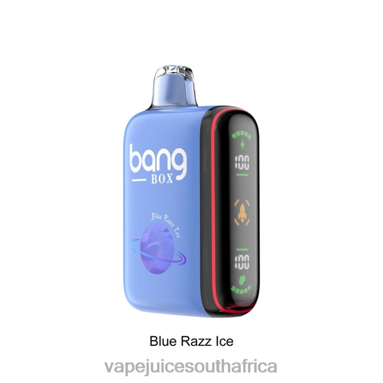 Vape Juice South Africa - Bang Box 9000-18000 Puffs Intelligent Power Display Blue Razz Ice TJ4JJ26