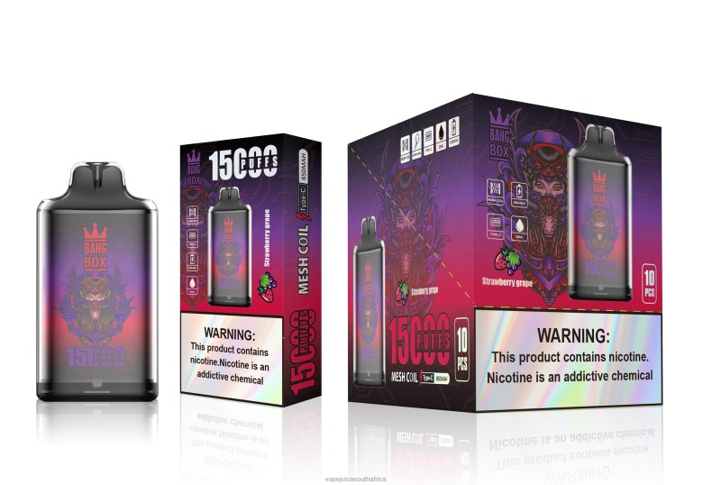 Vape Juice South Africa - Bang Box S1-15000 Puffs Strawberry Grape TJ4JJ111