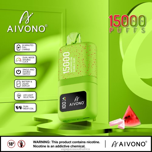 Vape Pens South Africa - Aivono AIM magic 15000 N8RZ665 Watermelon Bubble Gum