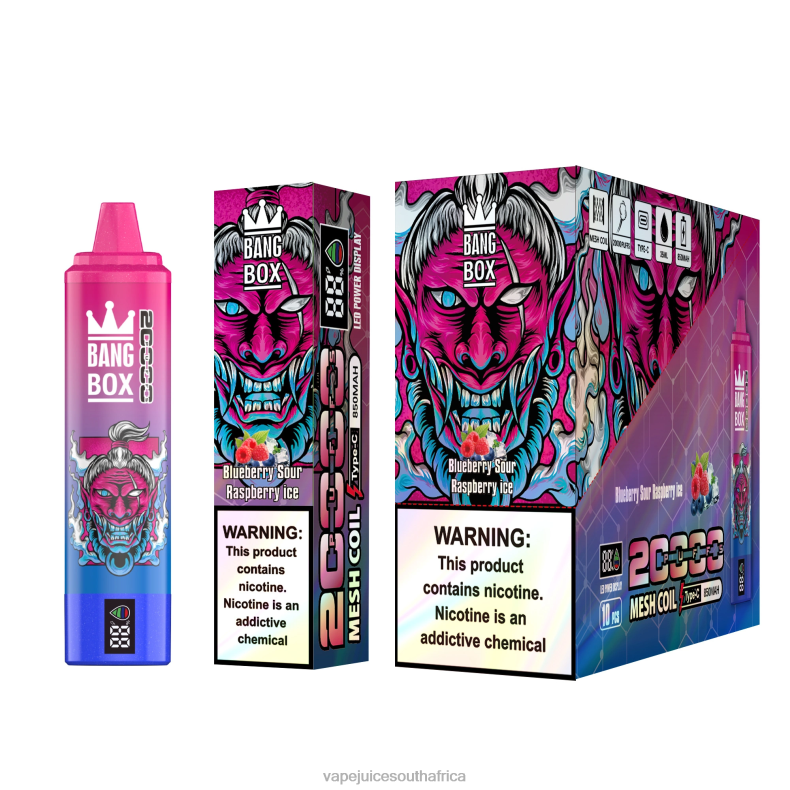 Vape Pens South Africa - Bang Box 20000 Puffs Smart Screen Blueberry Sour Raspberry Ice TJ4JJ55
