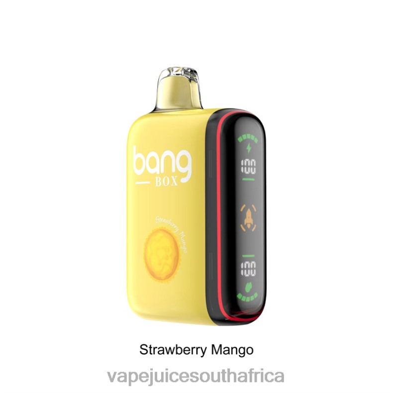 Vape Pens South Africa - Bang Box 9000-18000 Puffs Intelligent Power Display Strawberry Mango TJ4JJ35