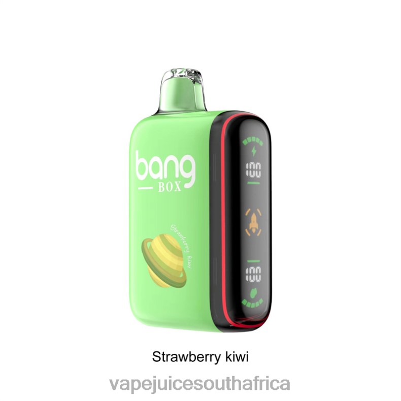 Vape Pods - Bang Box 9000-18000 Puffs Intelligent Power Display Strawberry Kiwi TJ4JJ27