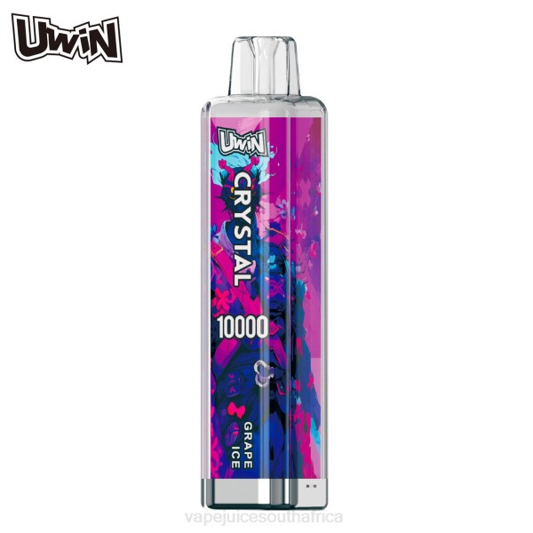 Vape Pods - UWIN CRYSTAL 10000 DISPOSABLE VAPE Grape Ice V0042