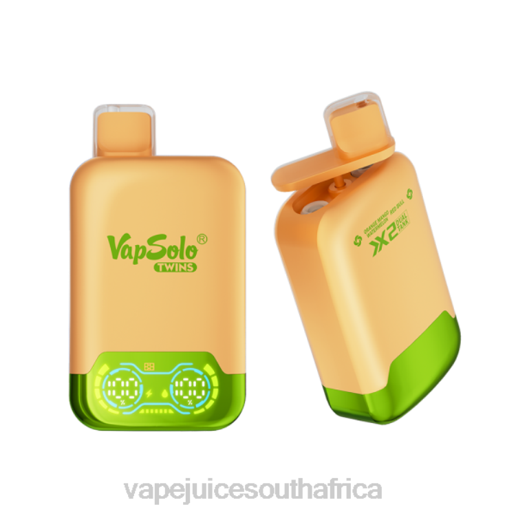 Vape Pods - Vapsolo TWINS Disposable Vape Orange Mango Watermelon & Red Bull V2R6142