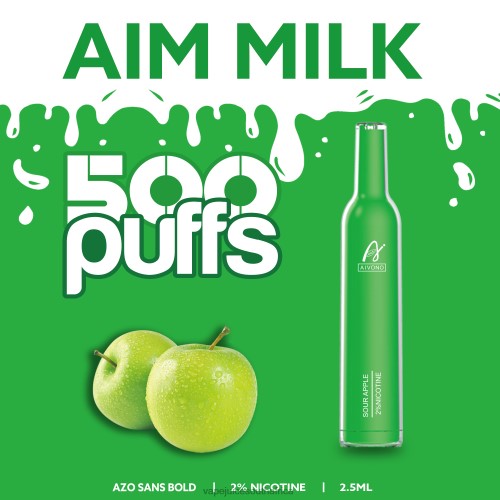 Vape Pods - Aivono AIM MILK 500 N8RZ6267 Sour Apple
