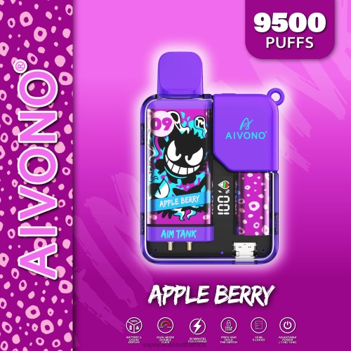 E-Liquid Vape - Aivono AIM TANK 9500 N8RZ643 Apple Berry
