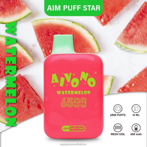Vape Juice South Africa - Aivono AIM PUFF STAR 6500 N8RZ6291 Watermelon