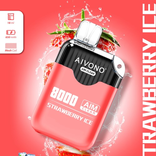 Vape Pens South Africa - Aivono AIM CLEAR 8000 N8RZ6205 Strawberry Ice