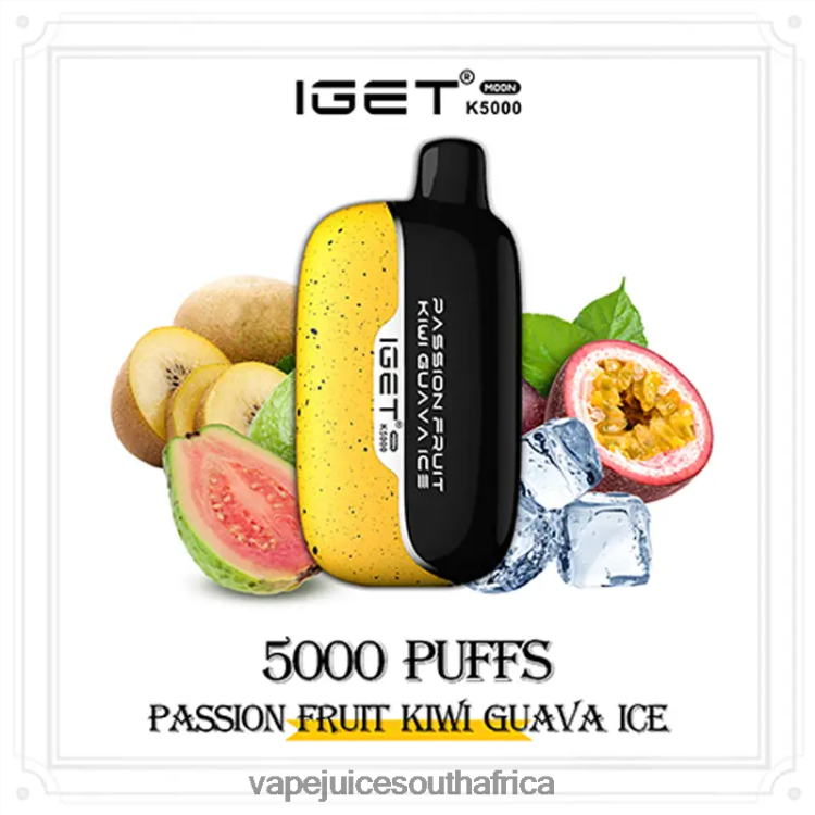 Vape Pods - IGET Moon K5000 P0400H2 Passion Fruit Kiwi Guava Ice