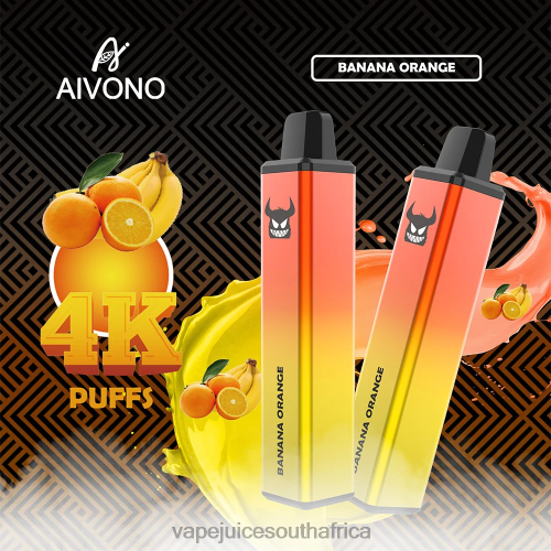 E-Liquid Vape - Aivono AIM FREAK 4000 N8RZ6258 Banana Orange