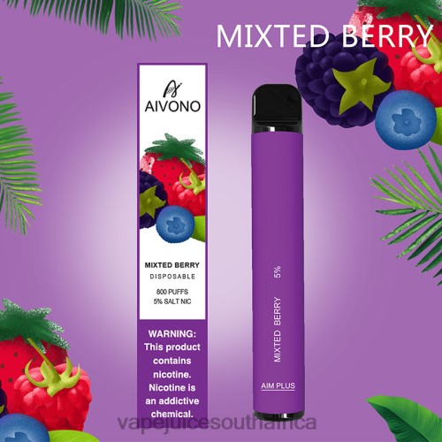E-Liquid Vape - Aivono AIM PLUS 800 N8RZ6188 Mixed Berry