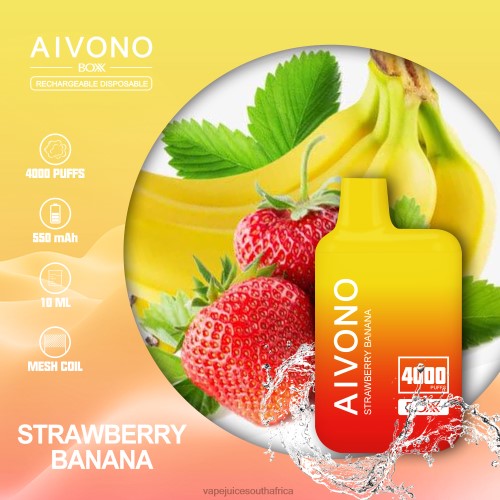 Vape Juice South Africa - Aivono AIM BOXX 4000 N8RZ6231 Strawberry Banana