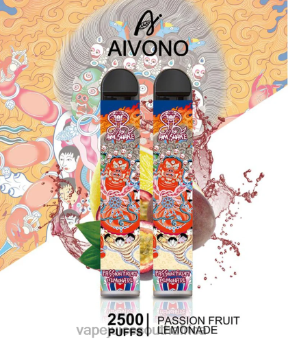Vape Pens South Africa - Aivono AIM SNAKE 2500 N8RZ6315 Passion Fruit Lemonade
