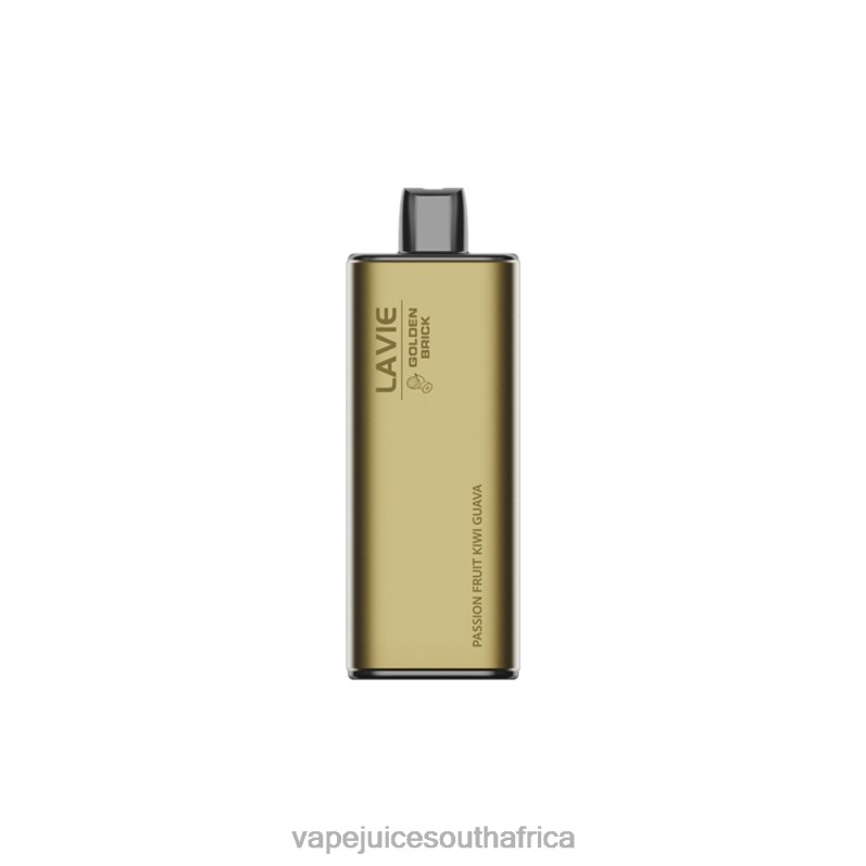 E-Liquid Vape - LAVIE GOLDEN BRICK 10000 Puffs Passion Fruit Kiwi Guava P44HF63