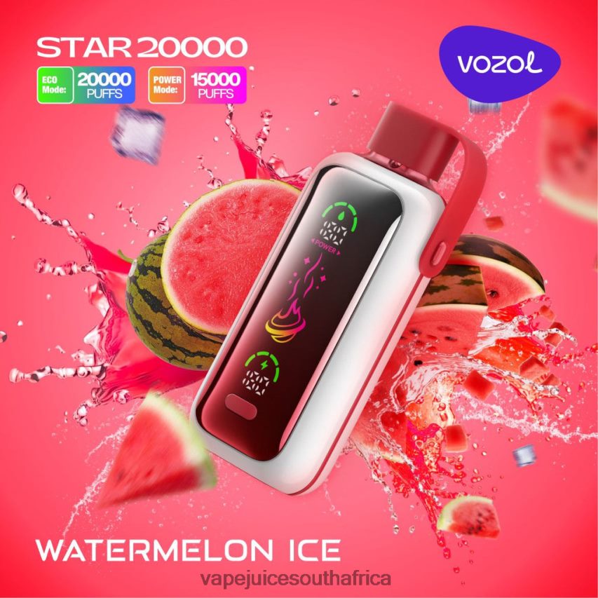 E-Liquid Vape - VOZOL STAR 20000 82N2P83 WATERMELON ICE